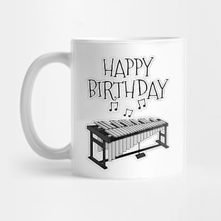 Vibraphone Happy Birthday Vibraphonist Percussion Musician Mug